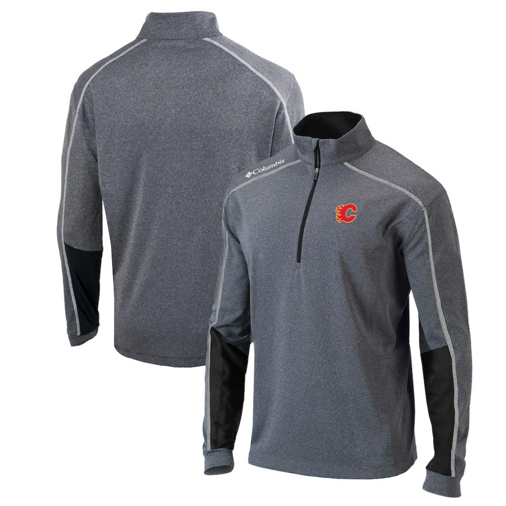 Calgary Flames Columbia Omni-Wick Shotgun 2.0 Quarter-Zip Pullover Top - Black | US 202128471