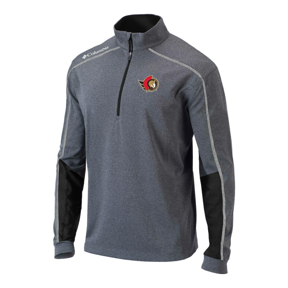 Ottawa Senators Columbia Omni-Wick Shotgun 2.0 Quarter-Zip Pullover Top - Black | US 202128472