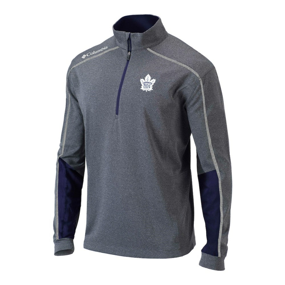 Toronto Maple Leafs Columbia Omni-Wick Shotgun 2.0 Quarter-Zip Pullover Top - Navy | US 202128475