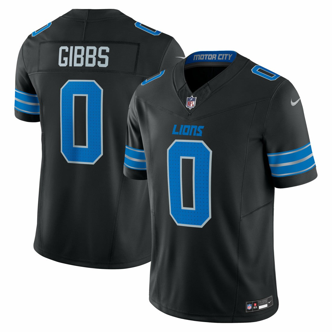 Jahmyr Gibbs Detroit Lions 2nd Alternate Vapor F.U.S.E. Limited Jersey - Black Jerseys