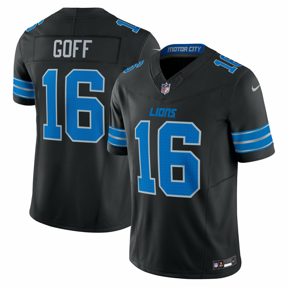 Jared Goff Detroit Lions Vapor F.U.S.E. Limited Jersey - Black Jerseys
