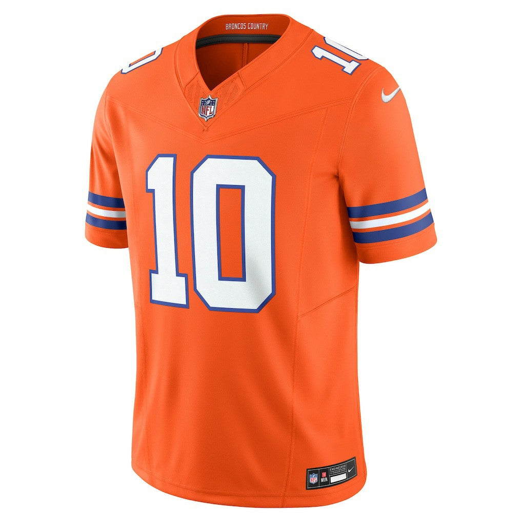 Bo Nix Denver Broncos Vapor F.U.S.E. Limited Jersey - Orange Jerseys