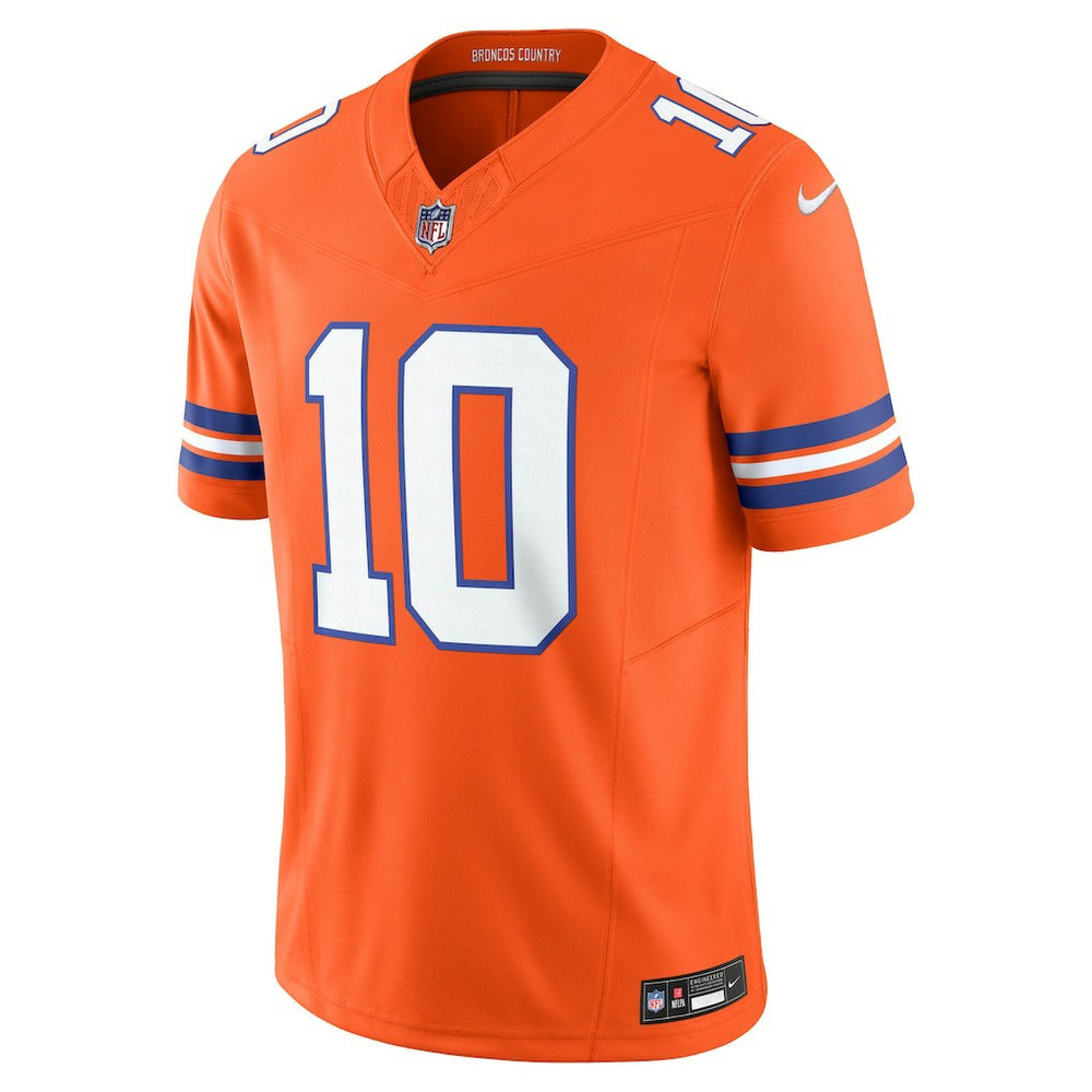 Bo Nix Denver Broncos Vapor F.U.S.E. Limited Jersey - Orange Jerseys