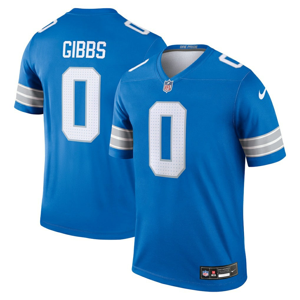 Jahmyr Gibbs Detroit Lions Legend Player Performance Top - Blue Tops