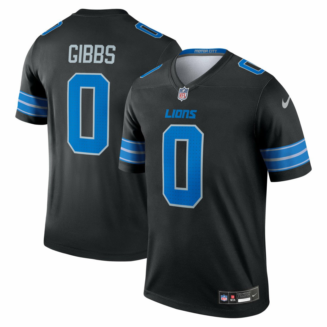 Jahmyr Gibbs Detroit Lions Legend Player Performance Top - Black Tops