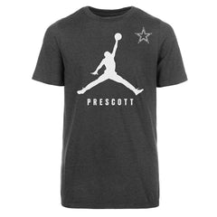 Dak Prescott Dallas Cowboys Jordan Brand Youth Lockup Player Name T-Shirt - Dark Heather Gray T-shirts