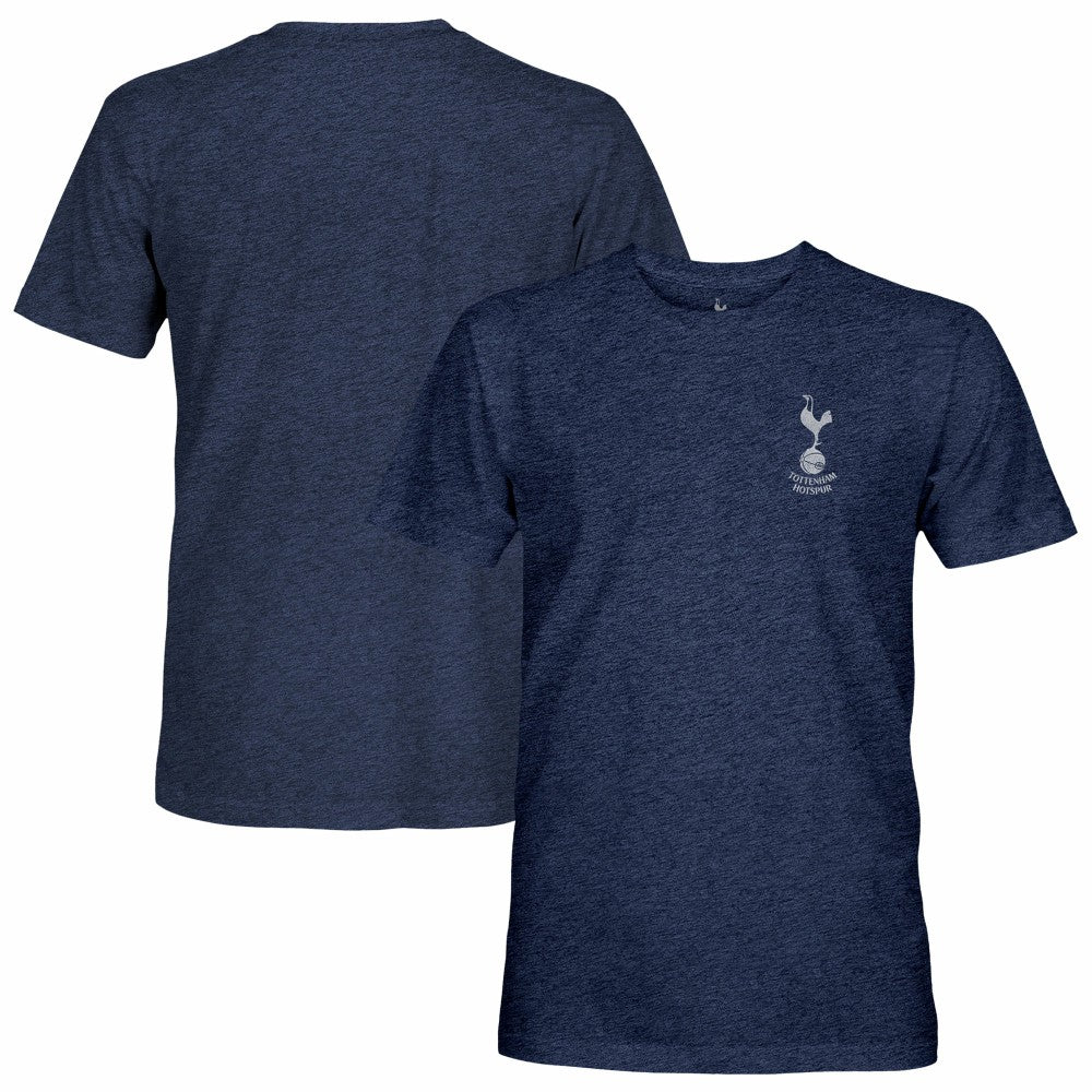 Tottenham Hotspur 1863FC Left Mono Badge Vintage Tri-Blend T-Shirt Navy