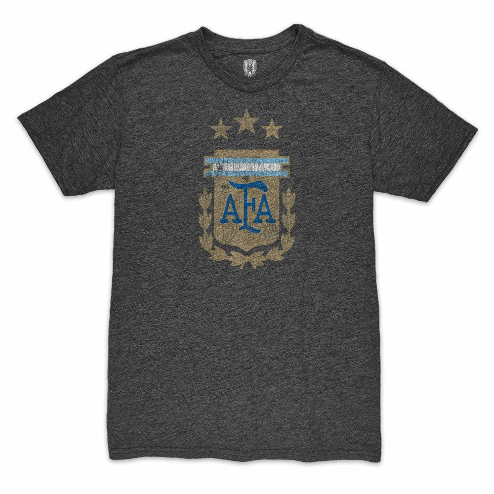 Angel Di Maria Argentina National Team 1863FC Retro Player Tri-Blend T-Shirt Black