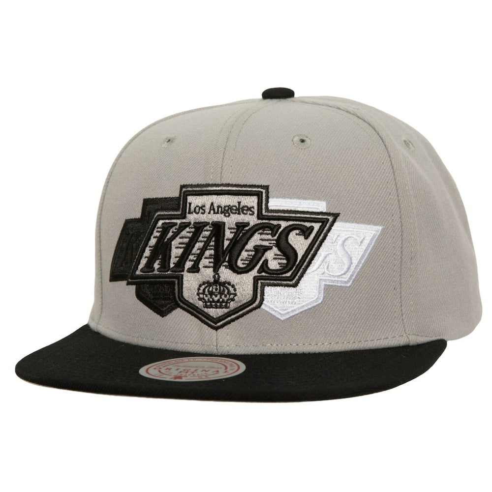Los Angeles Kings Mitchell & Ness Soul Triple Up Snapback Hat - Gray | US 202134822
