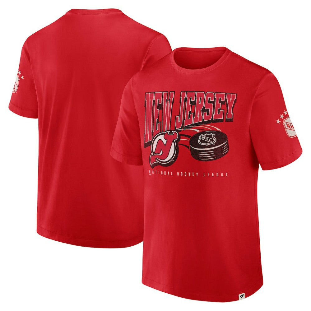 New Jersey Devils Fanatics Decades Collection Made To Last T-Shirt - Red | US 202135497