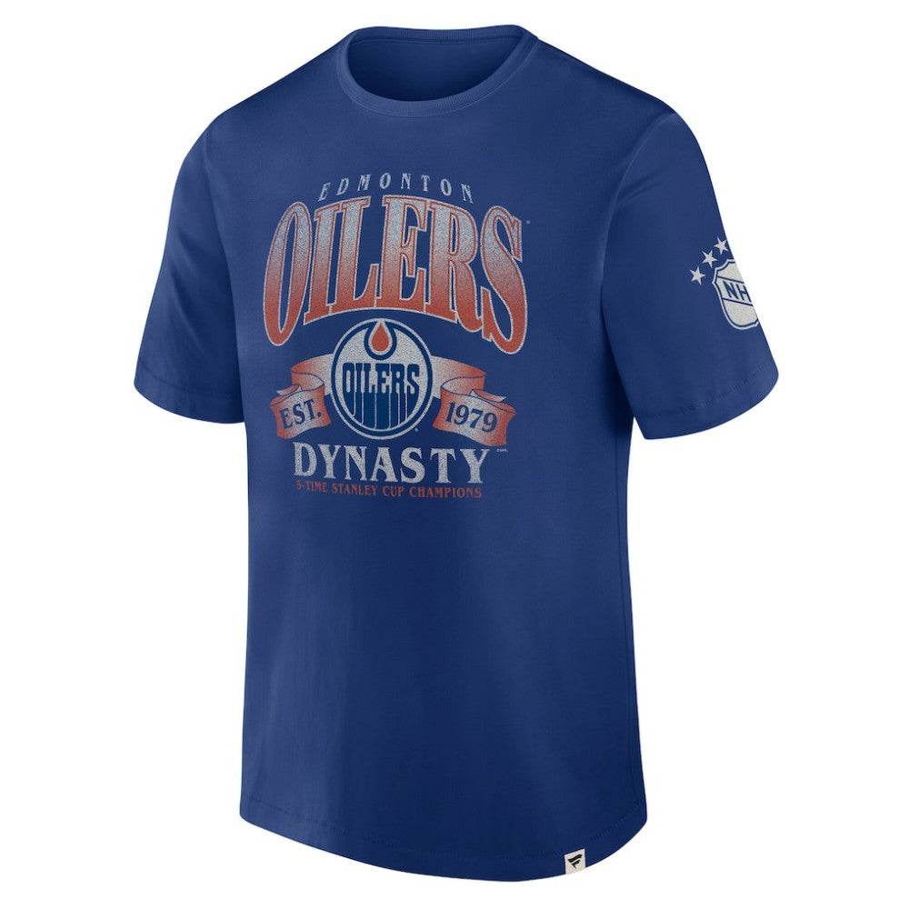 Edmonton Oilers Fanatics Decades Collection Made To Last T-Shirt - Blue | US 202135509
