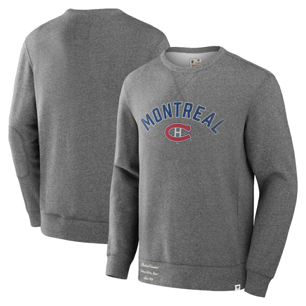 Montreal Canadiens Fanatics Decades Collection Legendary Fleece Pullover Sweatshirt - Heather Gray | US 202135600