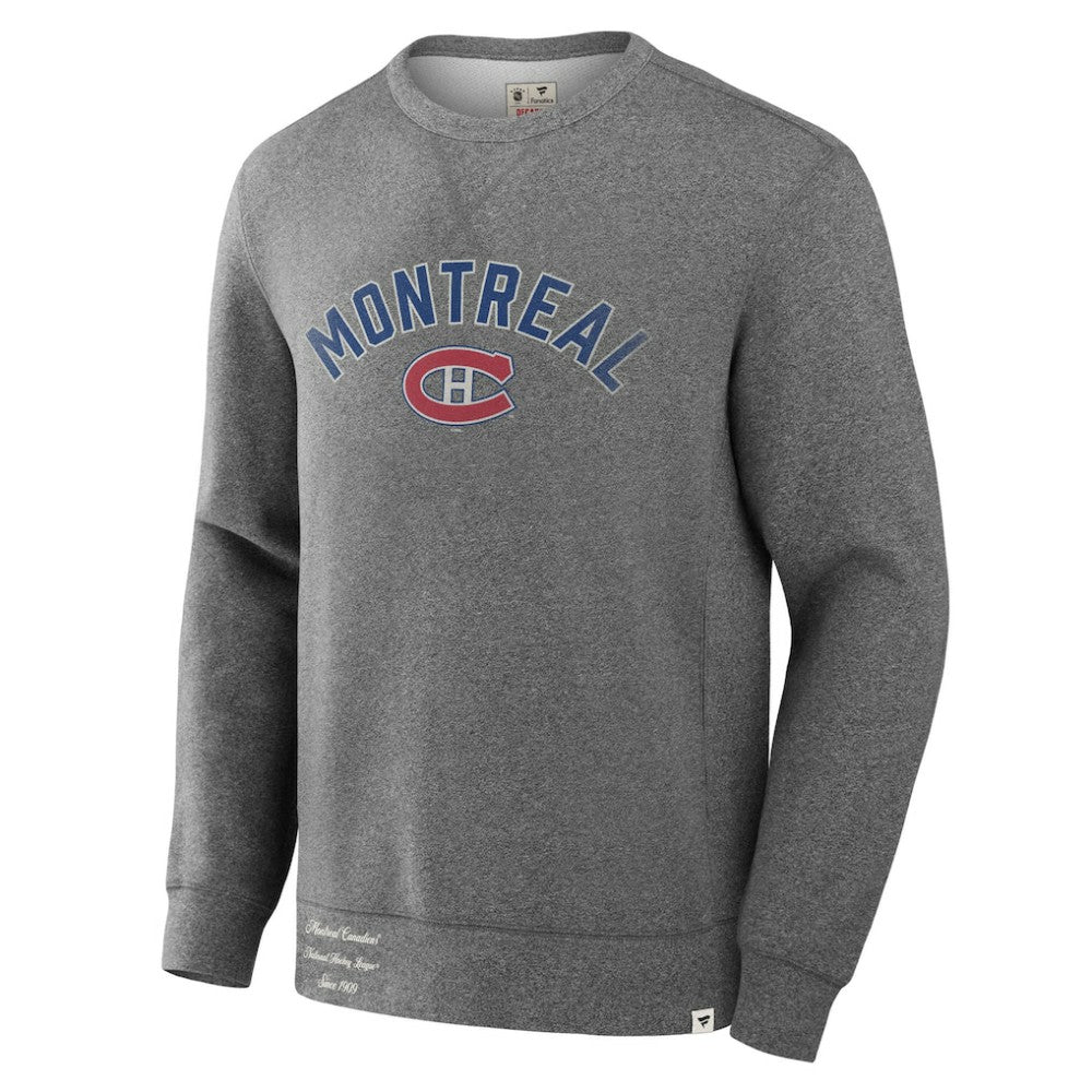 Montreal Canadiens Fanatics Decades Collection Legendary Fleece Pullover Sweatshirt - Heather Gray | US 202135600