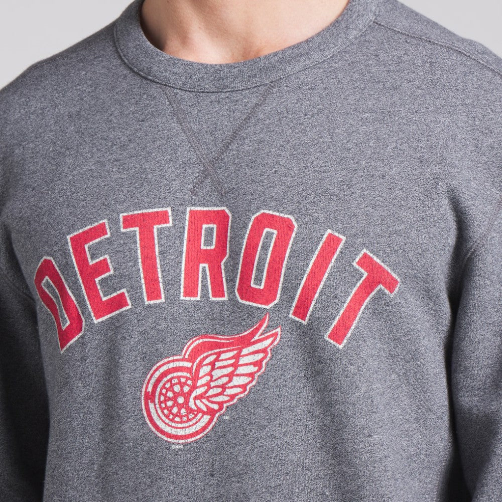 Detroit Red Wings Fanatics Decades Collection Legendary Fleece Pullover Sweatshirt - Heather Gray | US 202135606