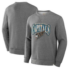 Washington Capitals Fanatics Decades Collection Legendary Fleece Pullover Sweatshirt - Heather Gray | US 202135608