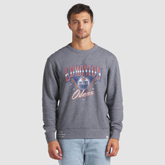 Edmonton Oilers Fanatics Decades Collection Legendary Fleece Pullover Sweatshirt - Heather Gray | US 202135609