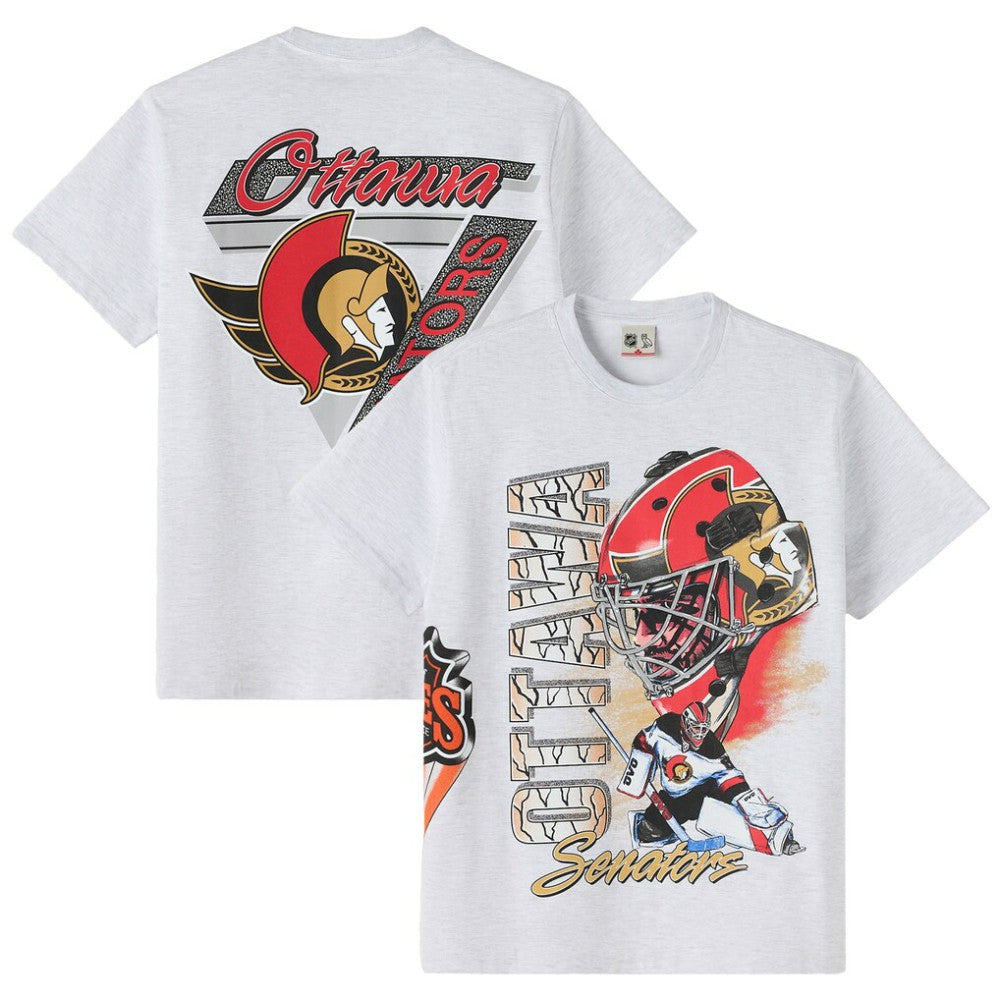 Ottawa Senators OVO x NHL Retro T-Shirt - Heather Gray | US 202137986