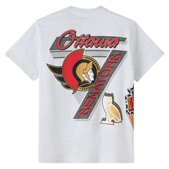 Ottawa Senators OVO x NHL Retro T-Shirt - Heather Gray | US 202137986