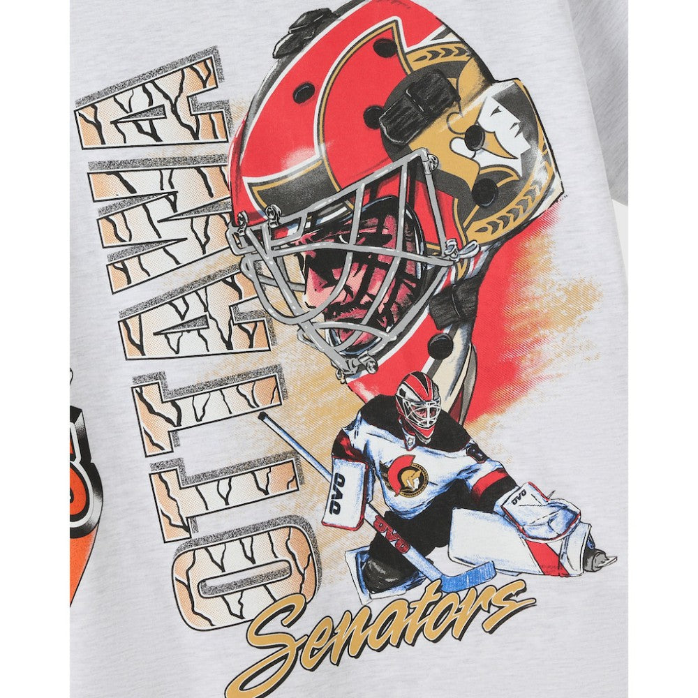 Ottawa Senators OVO x NHL Retro T-Shirt - Heather Gray | US 202137986
