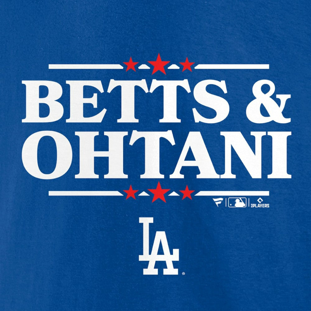 Mookie Betts & Shohei Ohtani Los Angeles Dodgers Election Player T-Shirt - Royal T-shirts
