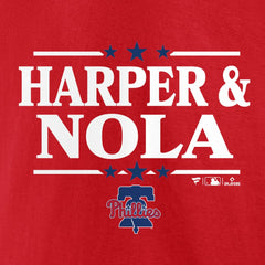 Aaron Nola & Bryce Harper Philadelphia Phillies Election Team T-Shirt - Red T-shirts