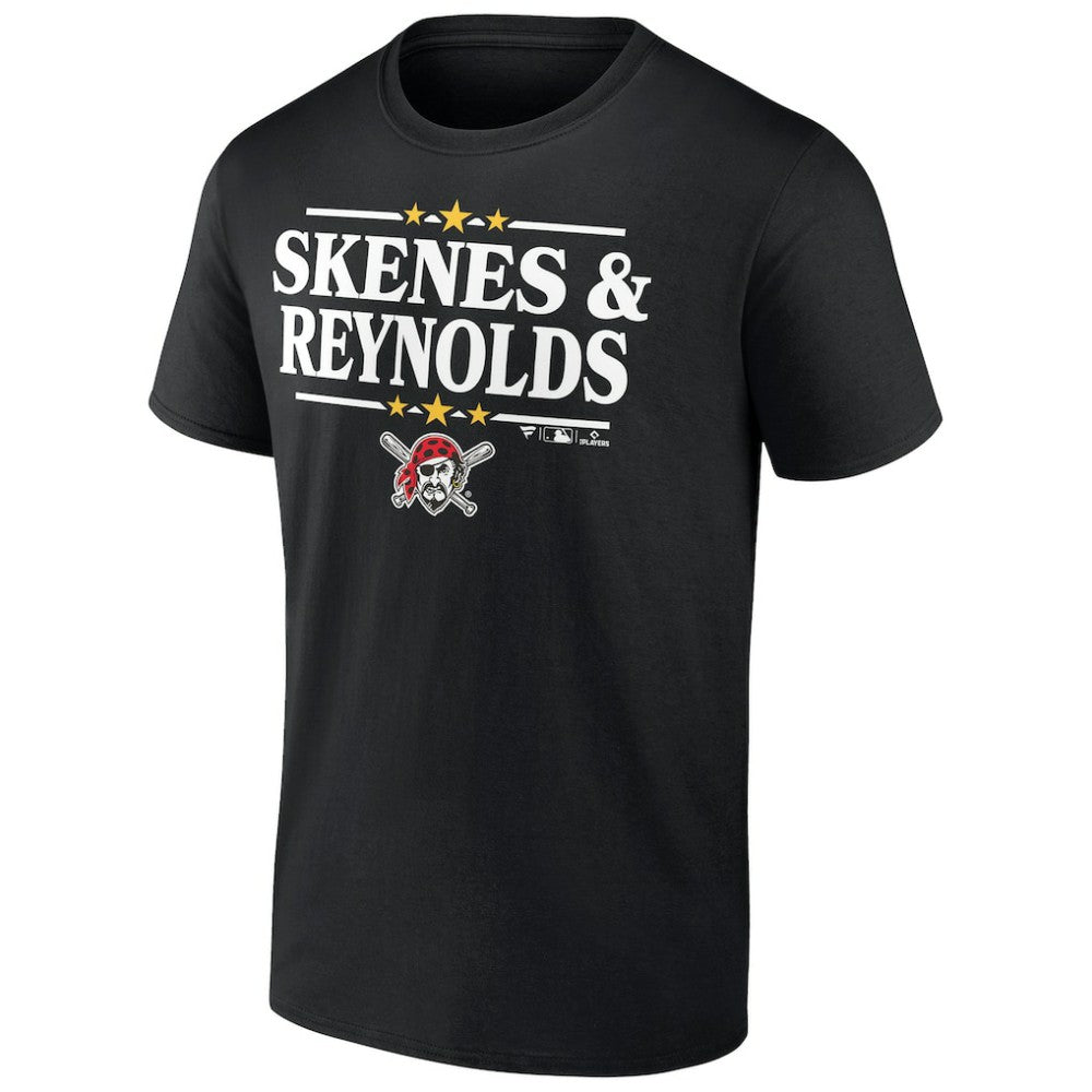 Paul Skenes & Bryan Reynolds Pittsburgh Pirates Election Player T-Shirt - Black T-shirts