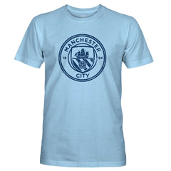 Manchester City 1863FC Mono Badge T-Shirt Sky Blue