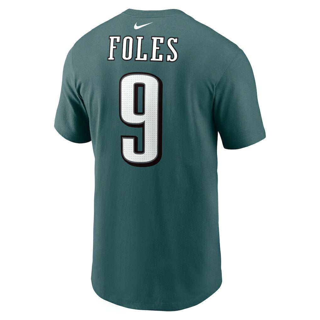 Nick Foles Philadelphia Eagles Retired Player Name & Number T-Shirt - Midnight Green T-shirts