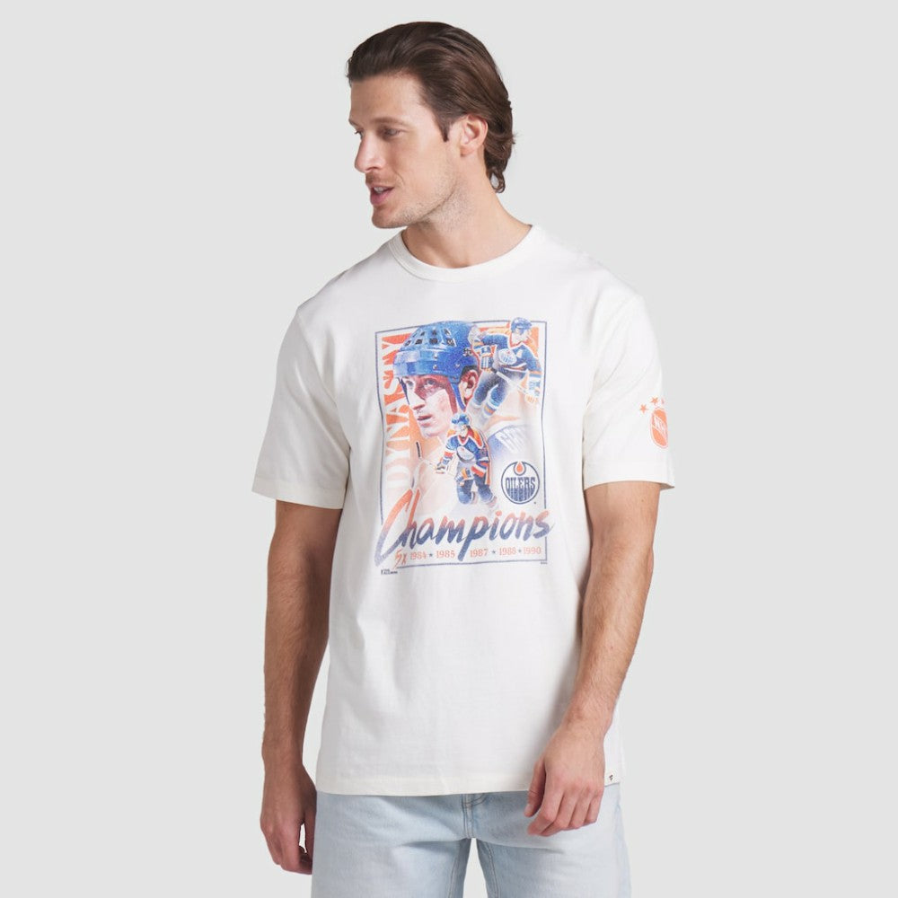 Edmonton Oilers Fanatics Decades Collection Timeless T-Shirt - White | US 202143905