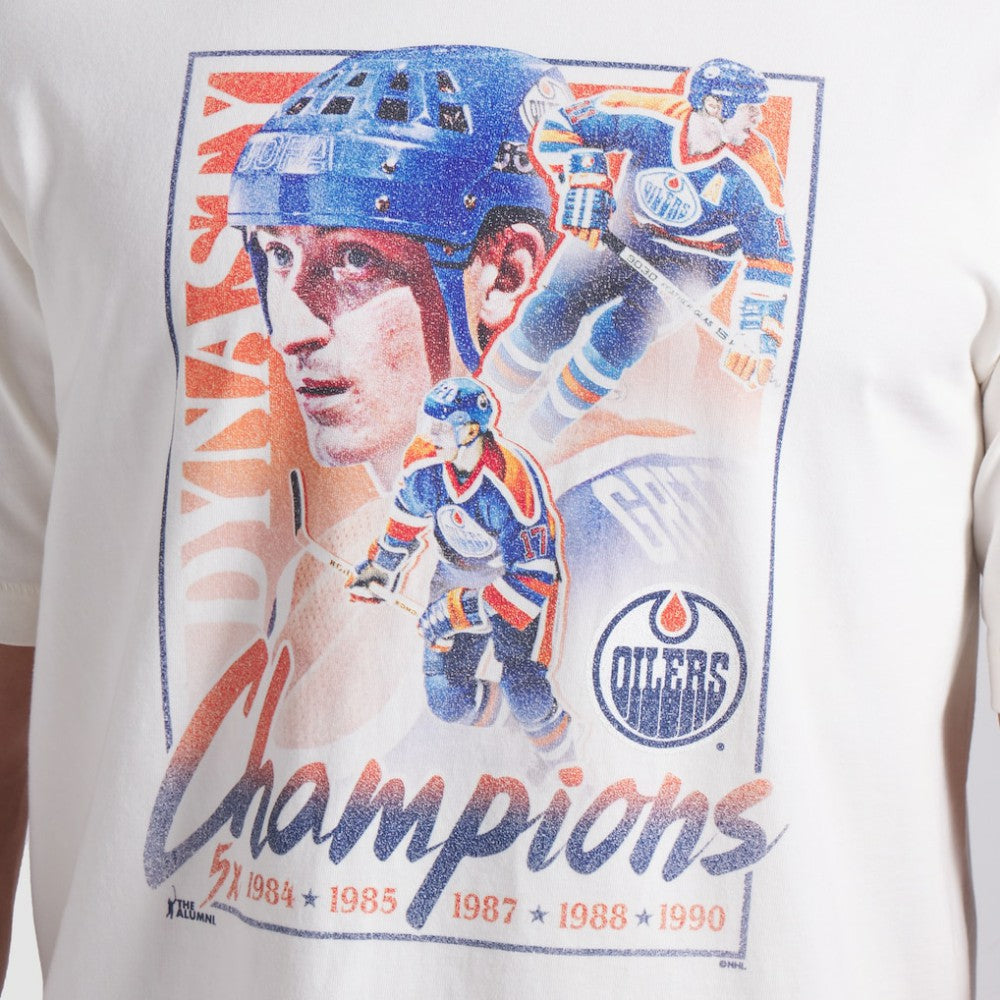 Edmonton Oilers Fanatics Decades Collection Timeless T-Shirt - White | US 202143905