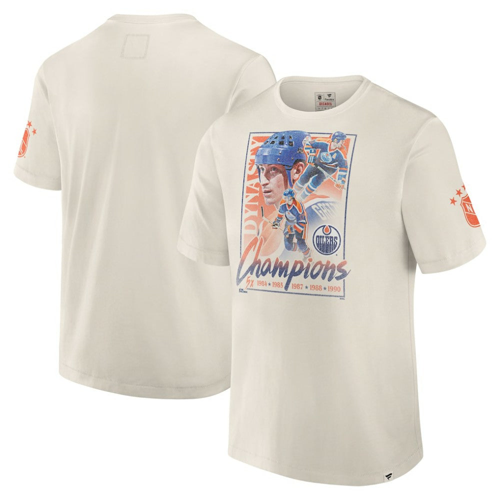 Edmonton Oilers Fanatics Decades Collection Timeless T-Shirt - White | US 202143905