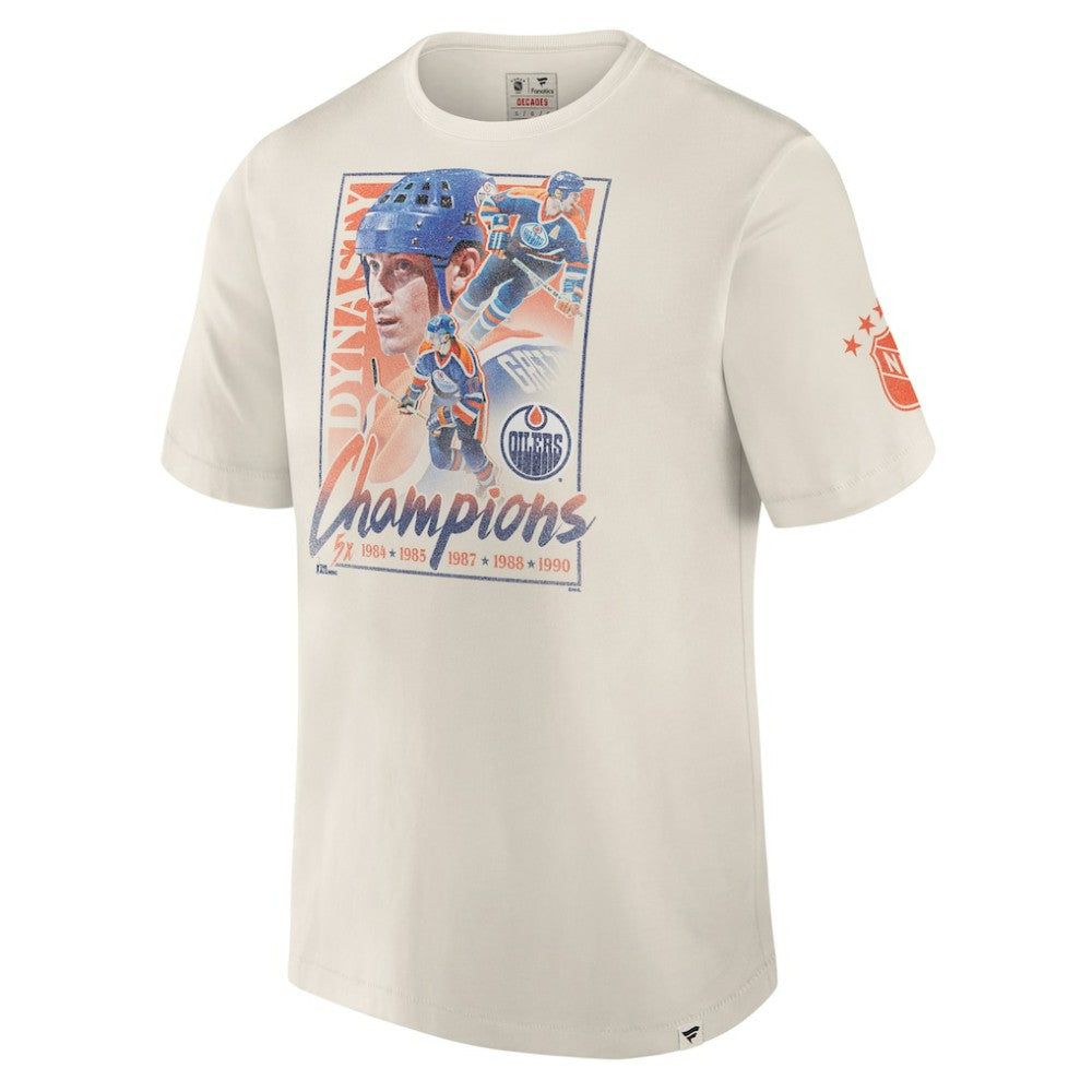 Edmonton Oilers Fanatics Decades Collection Timeless T-Shirt - White | US 202143905