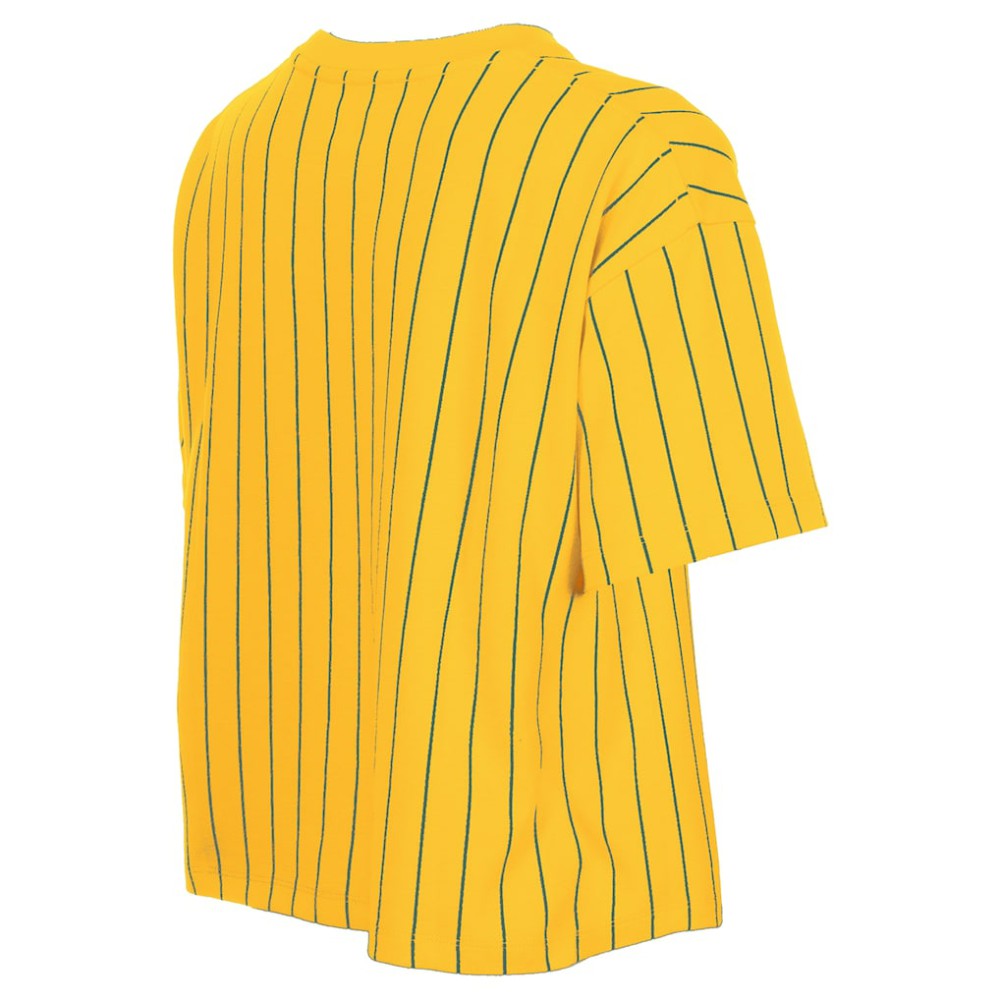 Boston Red Sox New Era Women's 2025 City Connect Pinstripe T-Shirt - Yellow T-shirts