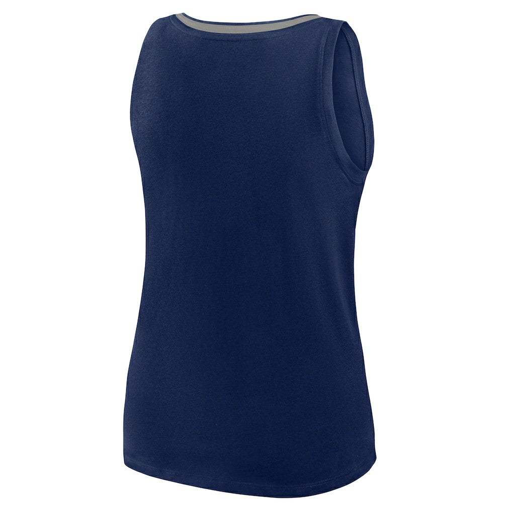 Dallas Cowboys Logo Athletic Women's Plus Size Stellar Win V-Neck Tank Top - Navy Tops