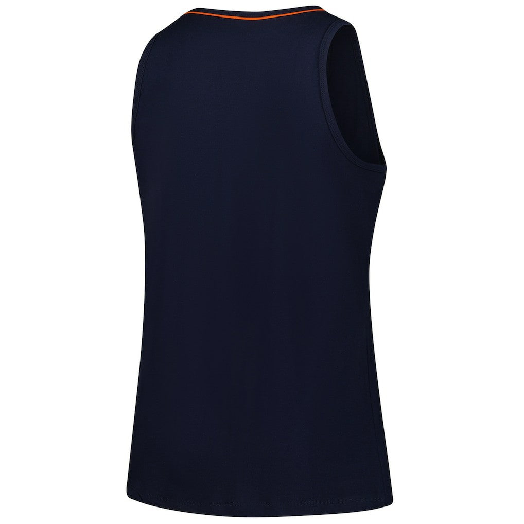 Chicago Bears Logo Athletic Women's Plus Size Stellar Win V-Neck Tank Top - Navy Tops