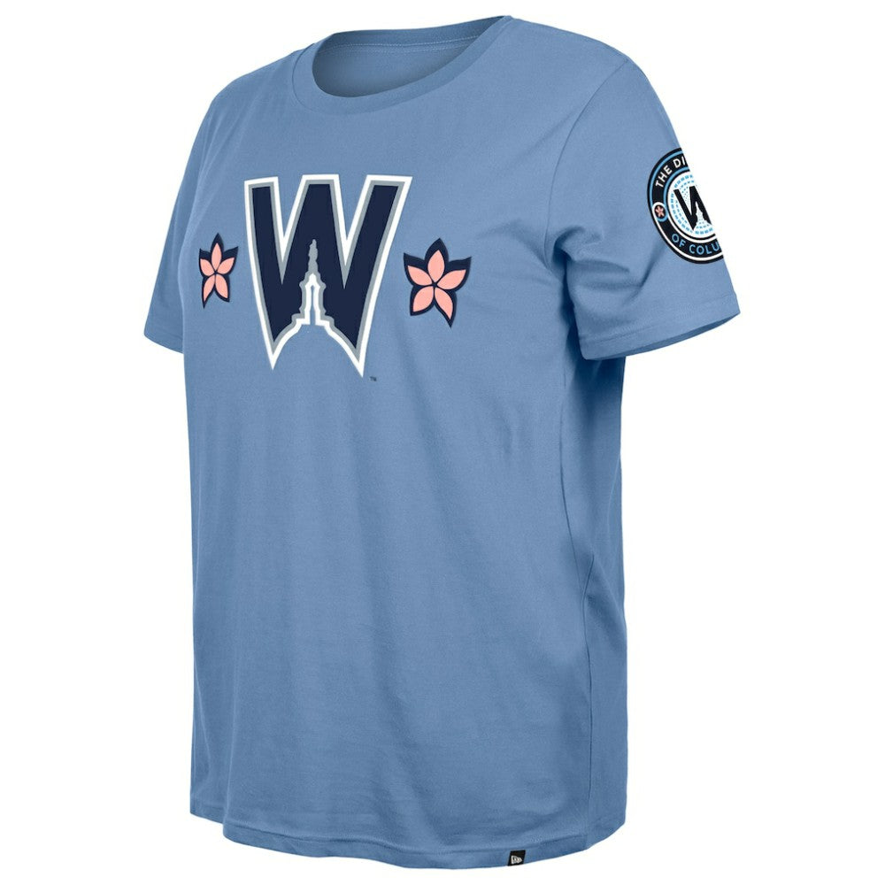 Washington Nationals New Era Women's 2025 City Connect Plus Size T-Shirt - Powder Blue T-shirts
