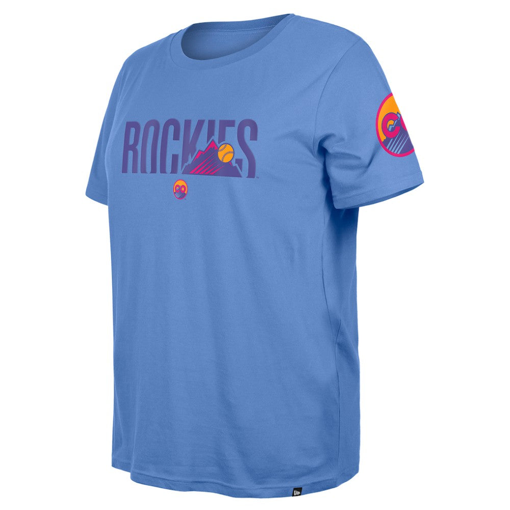 Colorado Rockies New Era Women's 2025 City Connect Plus Size T-Shirt - Blue T-shirts