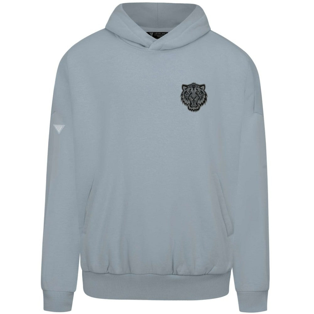 Detroit Tigers Levelwear Contact Nightfall Pullover Hoodie - Gray Hoodies