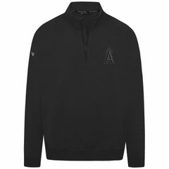 Los Angeles Angels Levelwear Murray Nightfall Quarter-Zip Top - Black Tops