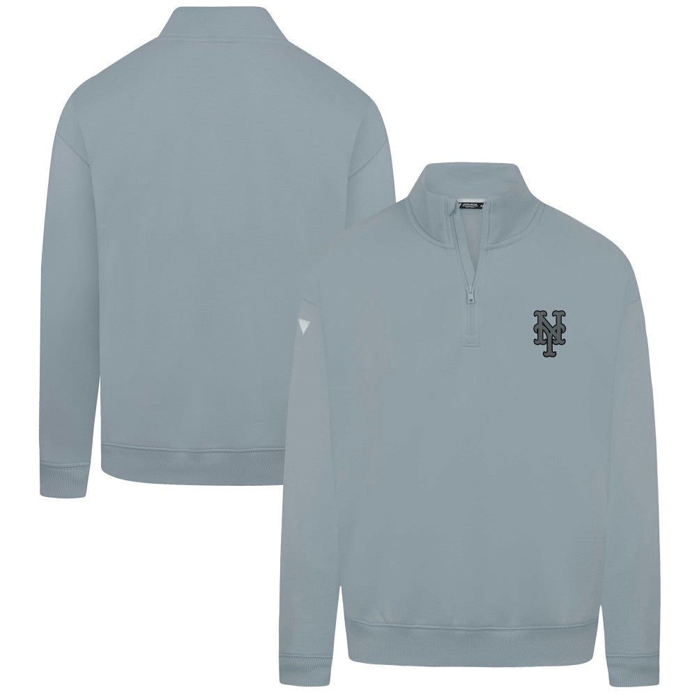 New York Mets Levelwear Murray Nightfall Quarter-Zip Top - Gray Tops