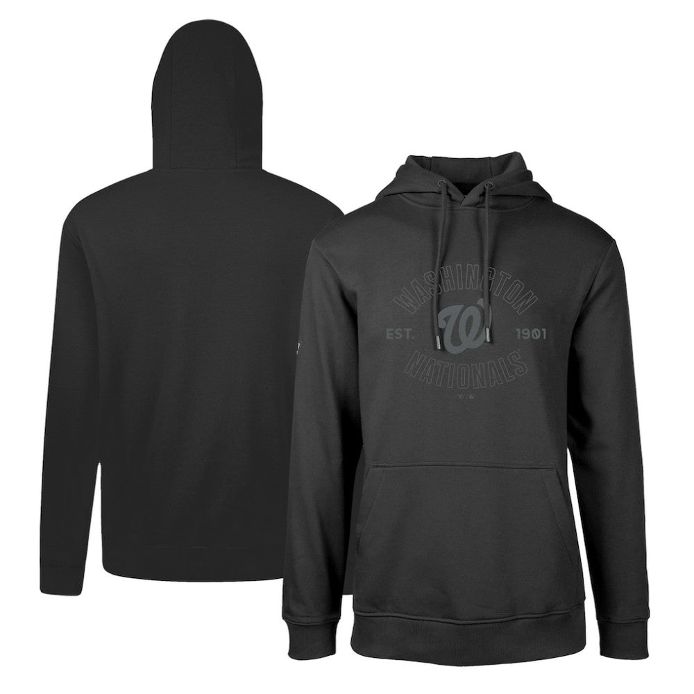 Washington Nationals Levelwear Podium Abyssal Pullover Hoodie - Black Hoodies