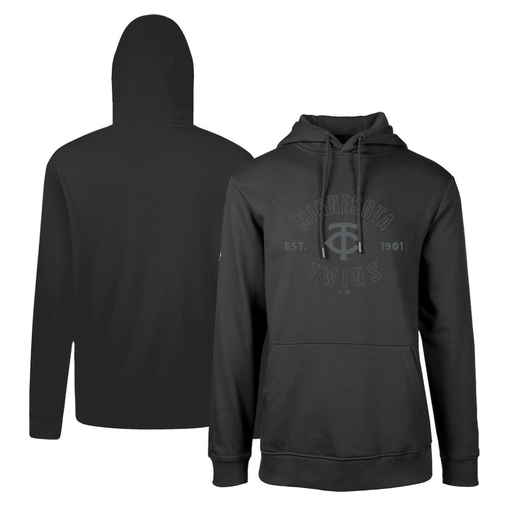 Minnesota Twins Levelwear Podium Abyssal Pullover Hoodie - Black Hoodies