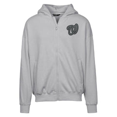Washington Nationals Levelwear Uphill Abyssal Full-Zip Hoodie - Gray Hoodies