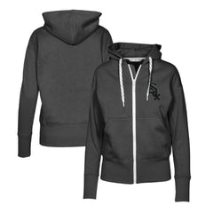 Chicago White Sox Levelwear Women's Gardinia Nightfall Full-Zip Hoodie - Black Hoodies