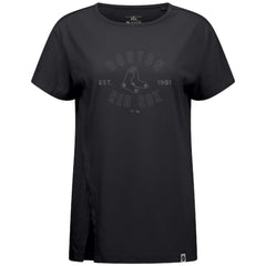 Boston Red Sox Levelwear Women's Influx Abyssal T-Shirt - Black T-shirts