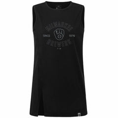 Milwaukee Brewers Levelwear Women's Influx Abyssal Tank Top - Black Tanks