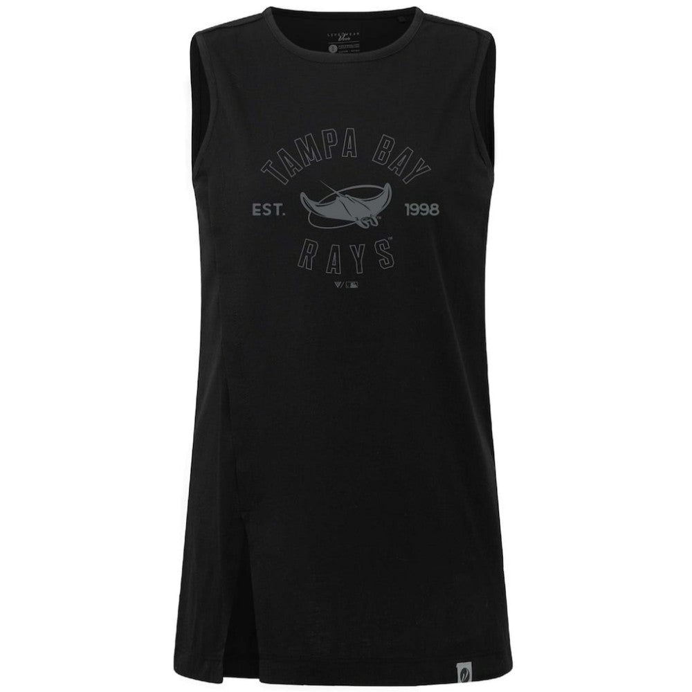Tampa Bay Rays Levelwear Women's Influx Abyssal Tank Top - Black Tanks