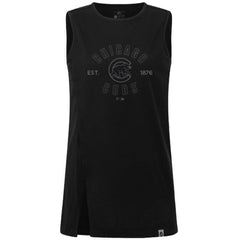 Chicago Cubs Levelwear Women's Influx Abyssal Tank Top - Black Tanks