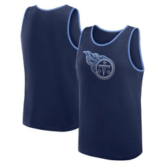 Tennessee Titans Logo Athletic Unmatched Success Tank Top - Navy Tops