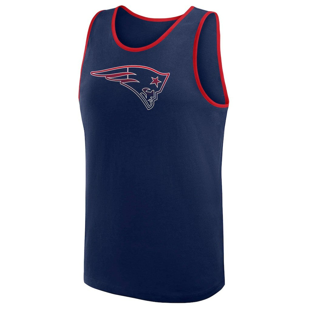 New England Patriots Logo Athletic Unmatched Success Tank Top - Navy Tops
